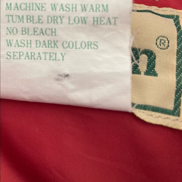 Vintage LLBean Red Down Puffer Vest Men’s Size Large - Picture 6 of 9